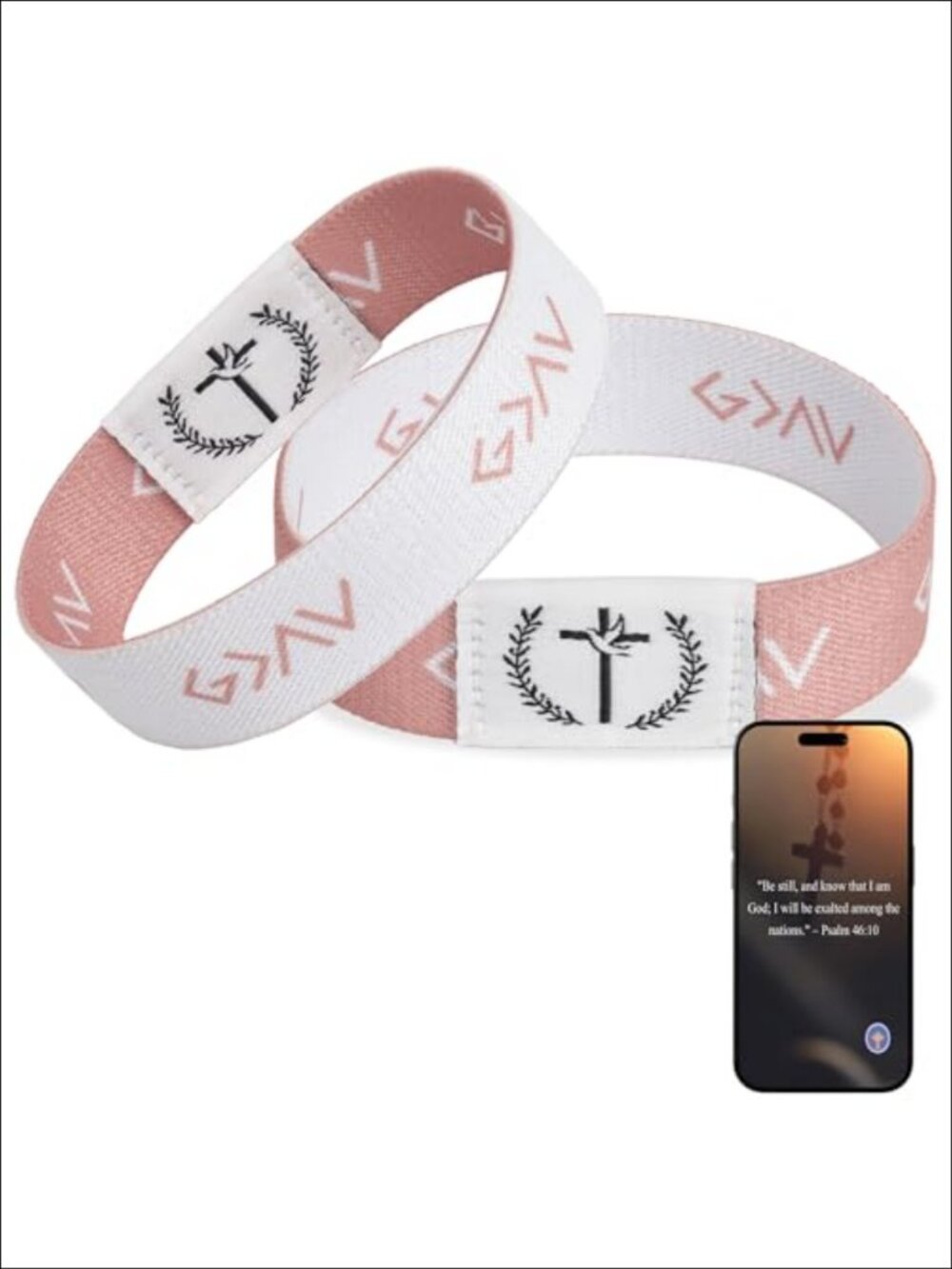 Bible Verse Bracelet Elastic Wristband NFC Music Inspirational Christian Gift